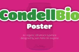 Condell Bio Poster Italic