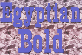 Egyptian Expanded Bold