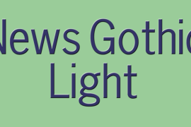 News Gothic Light