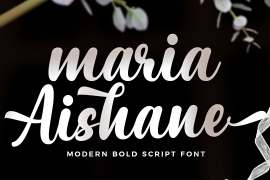 Maria Aishane Script Regular