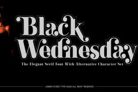 Black Wednesday Bold