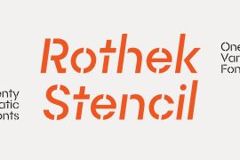Rothek Stencil Bold Italic