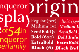 Conqueror Black Italic