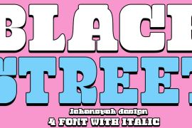 Black Street Italic standard Regular