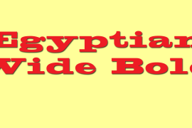 Egyptian Wide Bold