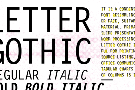 Letter Gothic 12 Pitch Bold