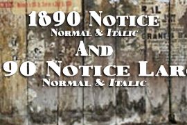 1890 Notice Italic