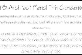 NorB Architect Pencil Condensed Bold Round