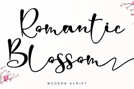 Romantic Blossom Italic