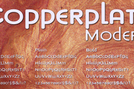 Copperplate Modern Bold