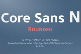 Core Sans NR SC 93 Ext Black Italic