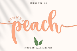 Summer Peach Italic