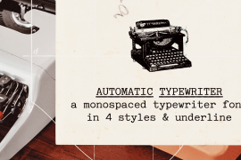 Automatic Typewriter Underline Oblique