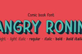 Angry Ronin Bold Italic