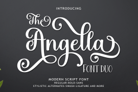 The Angella Script Duo Bold