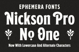 Ephemera Nickson Pro One Regular