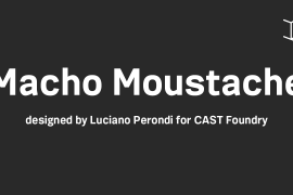 Macho Moustache Bold