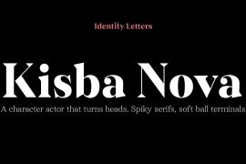Kisba Nova Headline Medium