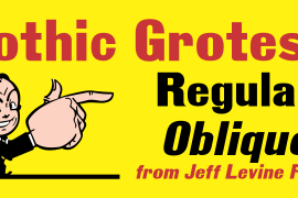Gothic Grotesk JNL Oblique