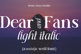 Dear And Fans Italic