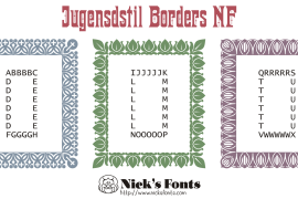 Jugendstil Borders NF