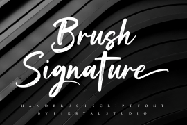 Brush Signature Regular