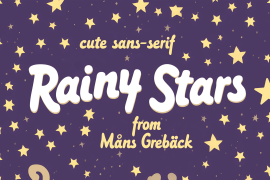 Rainy Stars Bold Italic