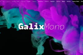 Galix Mono Extra Bold Italic