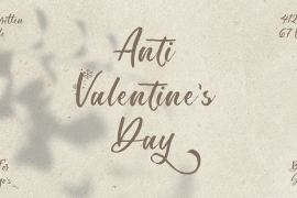 Anti Valentines Day Italic