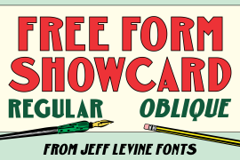 Free Form Showcard JNL Regular