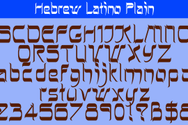 Hebrew Latino Plain