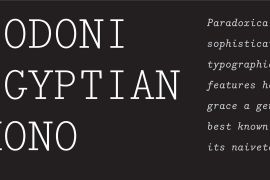 Bodoni Egyptian Mono Thin