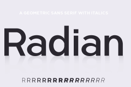 Radian Black Italic
