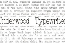 Underwood Typewriter Underscore