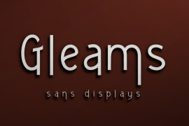 Gleams Sans Display Light Italic