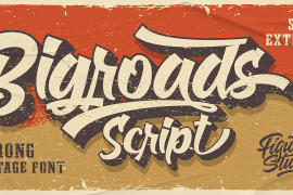 Bigroads Script  Regular