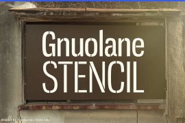 Gnuolane Stencil Bold