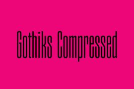 Gothiks Compressed Bold