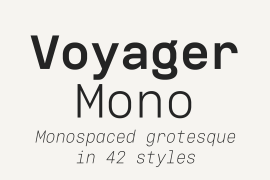Voyager Mono Black
