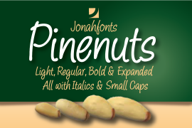 Pine Nuts Bold Expanded Italic