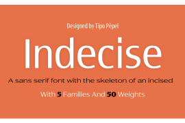 Indecise Expanded Bold Italic