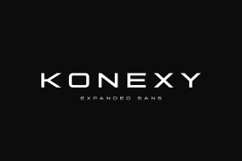 Konexy Bold Expanded Oblique Outline