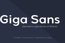 Giga Sans Black Italic