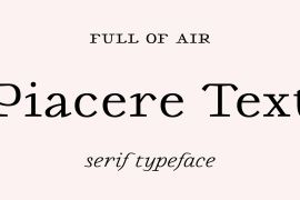 Piacere Text Bold