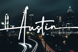 Austin Signature font