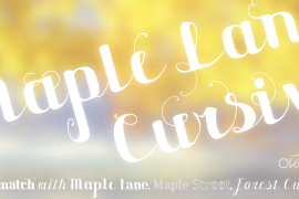 Maple Lane Cursive Fancy