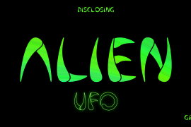 Alien UFO Outline