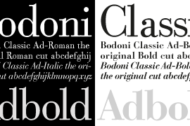 Bodoni Classic Ad Bold