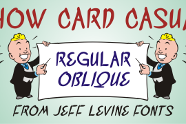 Show Card Casual Oblique JNL