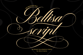 Bellisa Script Ornament